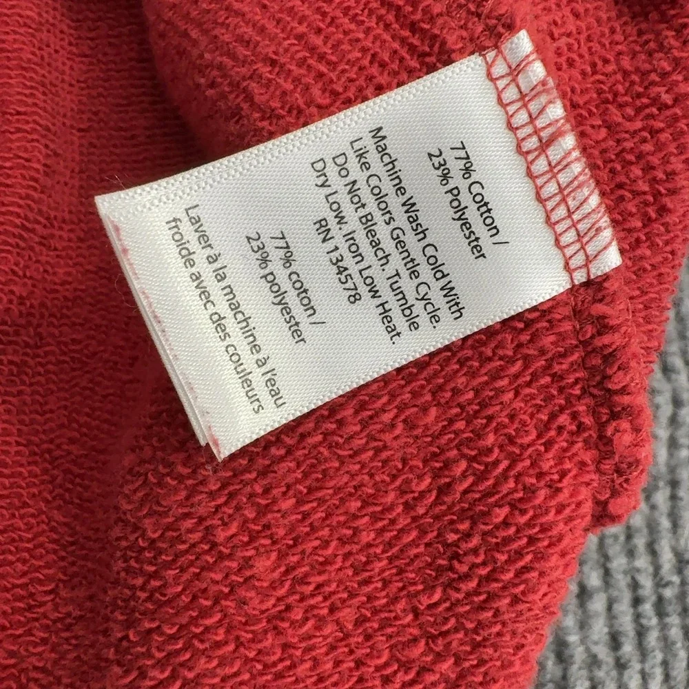 Vineyard Vines Pullover Mens S‎ Red Cotton Polyester Quarter Zip Preppy Casual